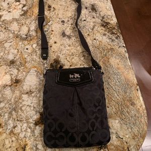 Coach cross body black bag